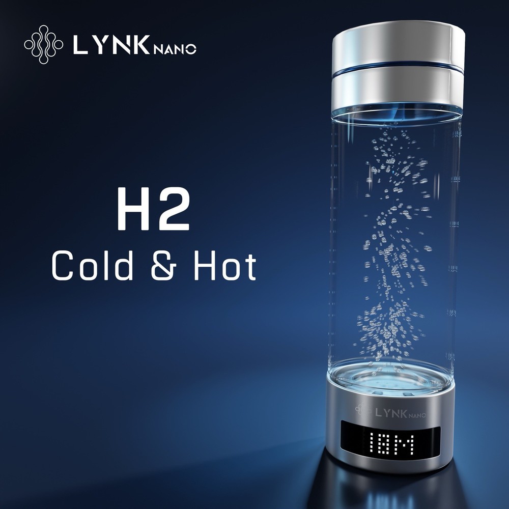 9000ppb Hydrogen H2 Water Bottle PORTABLE & DIGITAL Drink Cup + Inhaler