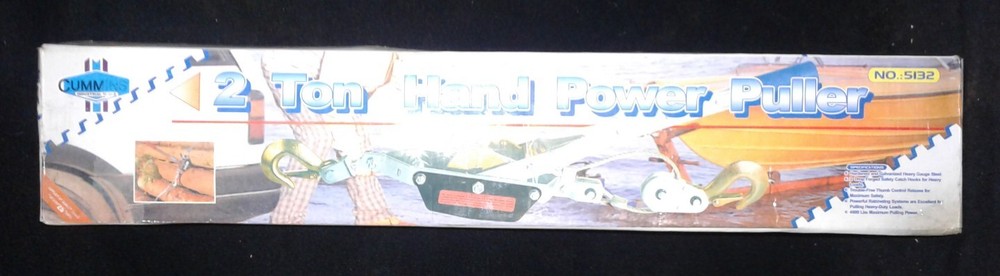 CUMMINGS Industrial Tools 2 Ton Hand Power Puller. #5132.