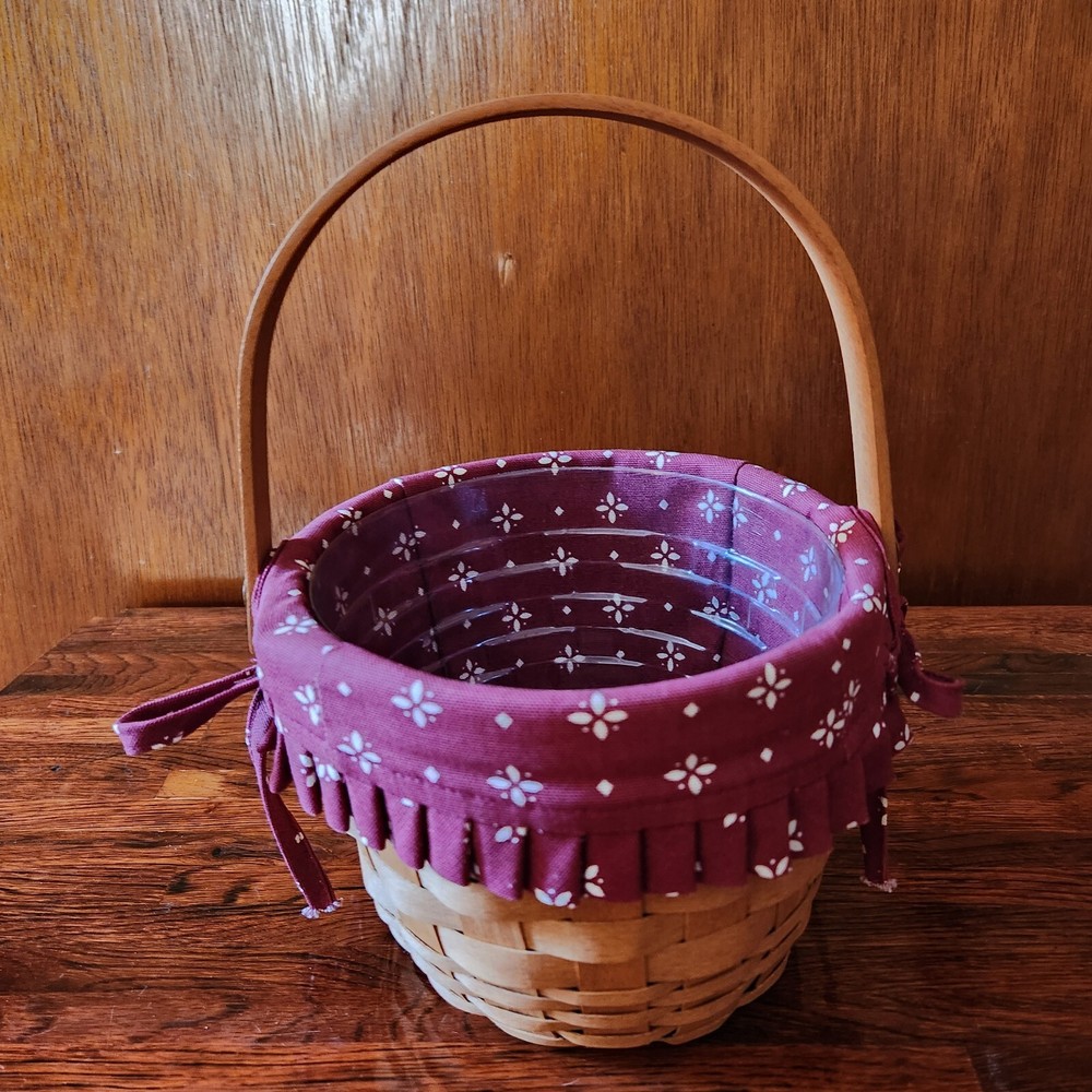 Longaberger Small Fruit Basket 13005 Round Storage