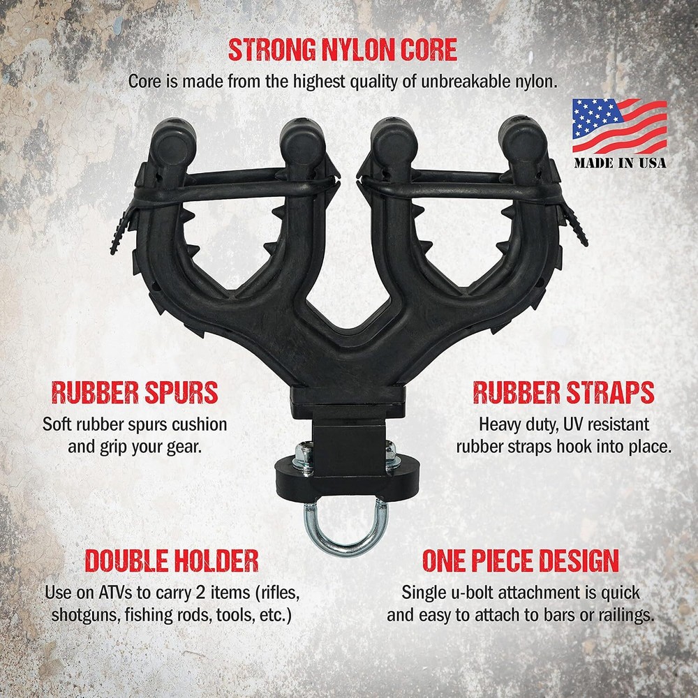 Graspur Double Atv Gun & Bow Rack - Model Atv2