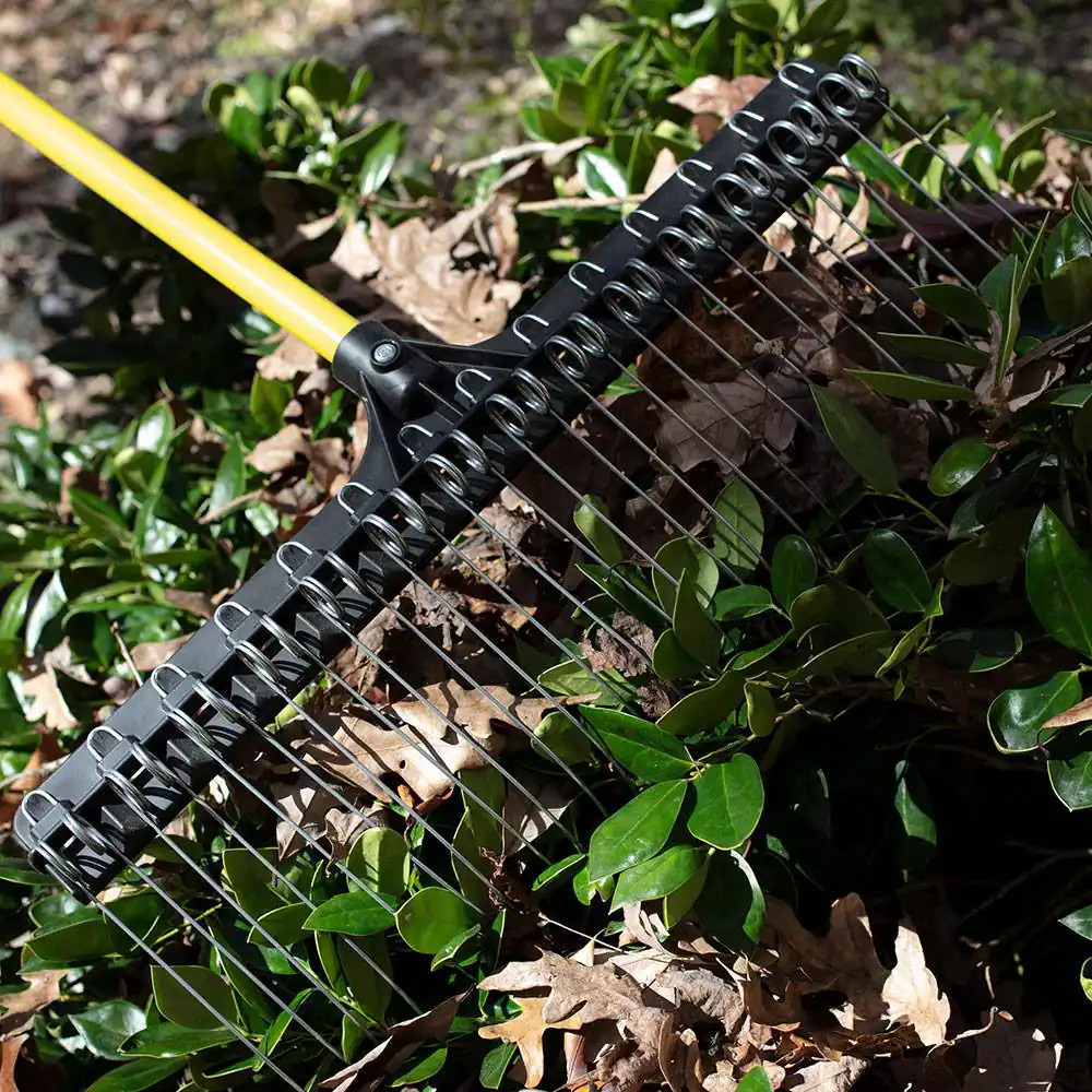 55 In. Fiberglass Handle Steel Rake