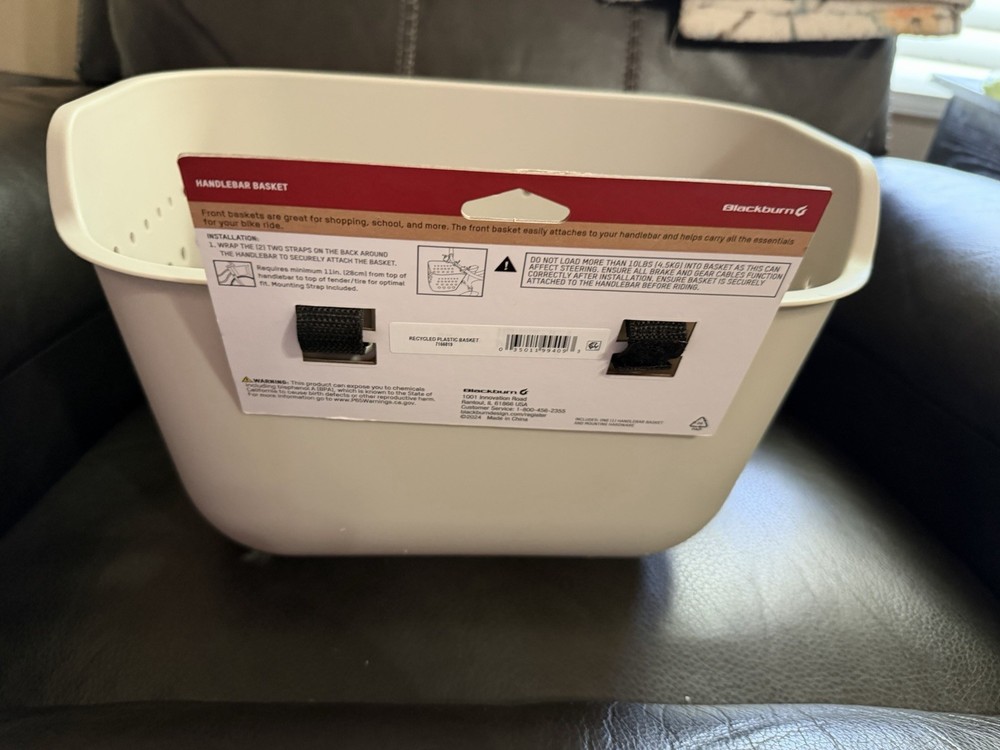 Blackburn Bike Basket, Recycled Plastic, Gray