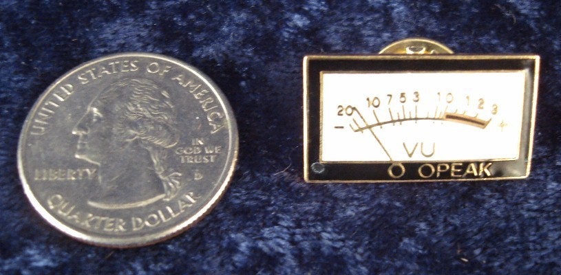 5 VOLUME PEAK METER TIE OR HAT PIN