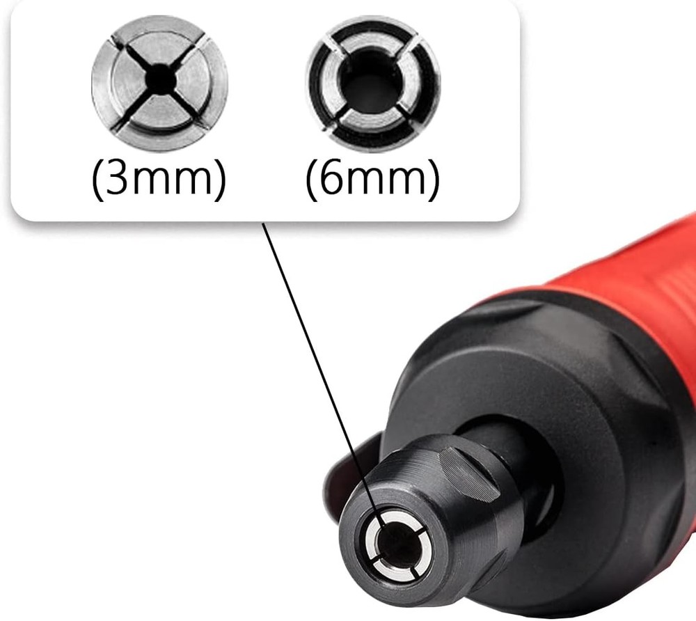 6 Pack Grinding Machine Collets - 3mm Clamping Collets for Die Grinders