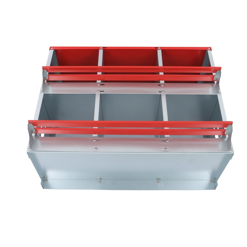 Heavy Nesting Box Chicken Nesting Box 6 Room Metal Nesting Red 6 Compartment