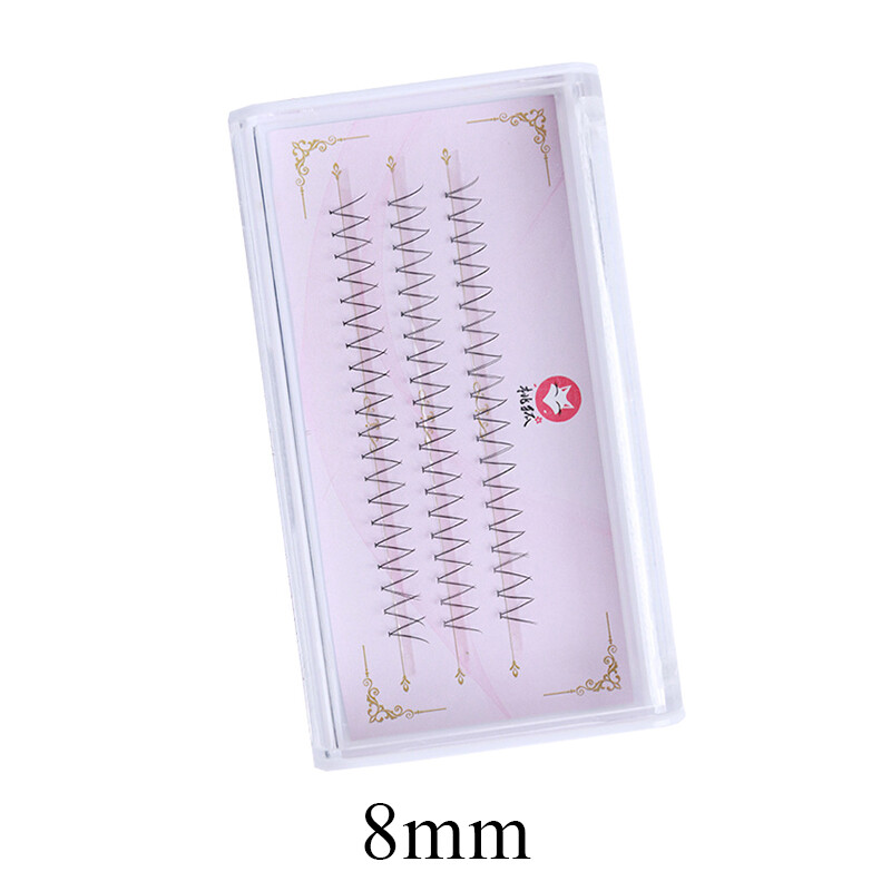 Single Cluster V-shaped False Eyelashes Thin Curly False Eyelashe❥
