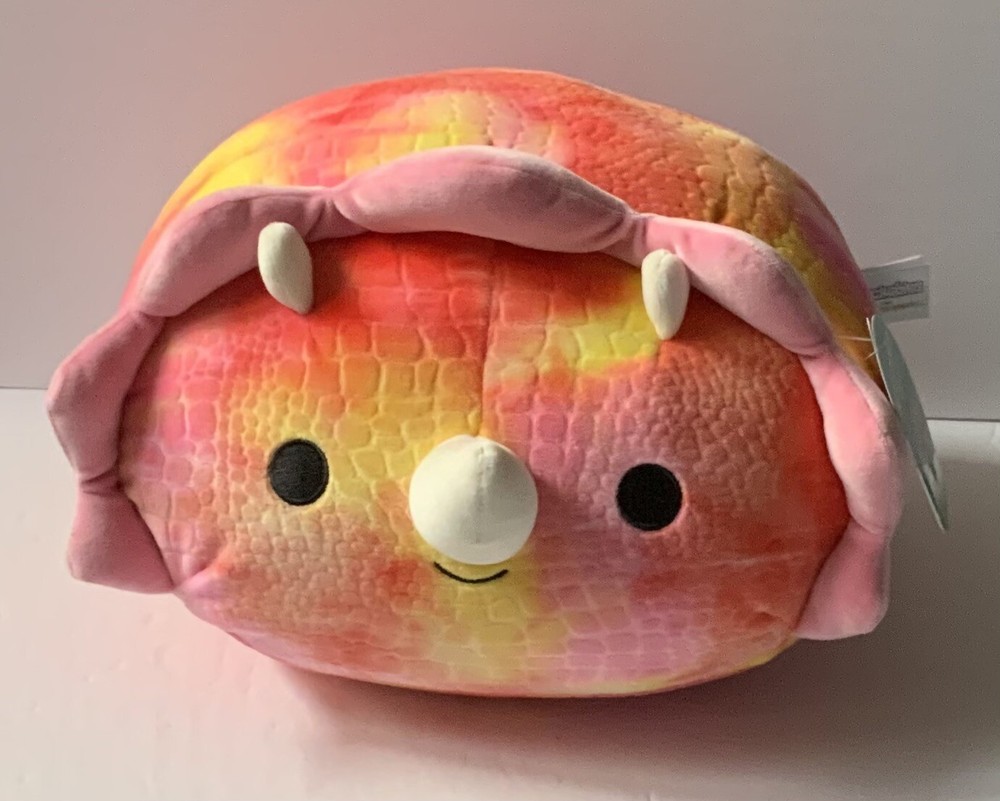 Squishmallows Stackables 12" Trinity Tie Dye Triceratops Plush