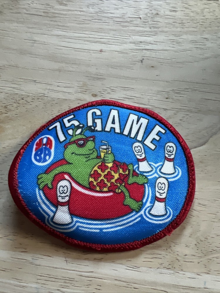 YABA 75 Point Game Bowling Patch Vintage
