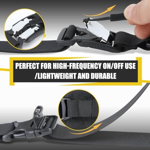 Tactical Molle System Backpack Straps - Adjustable 20.8" Pack Attachment 4 PCS