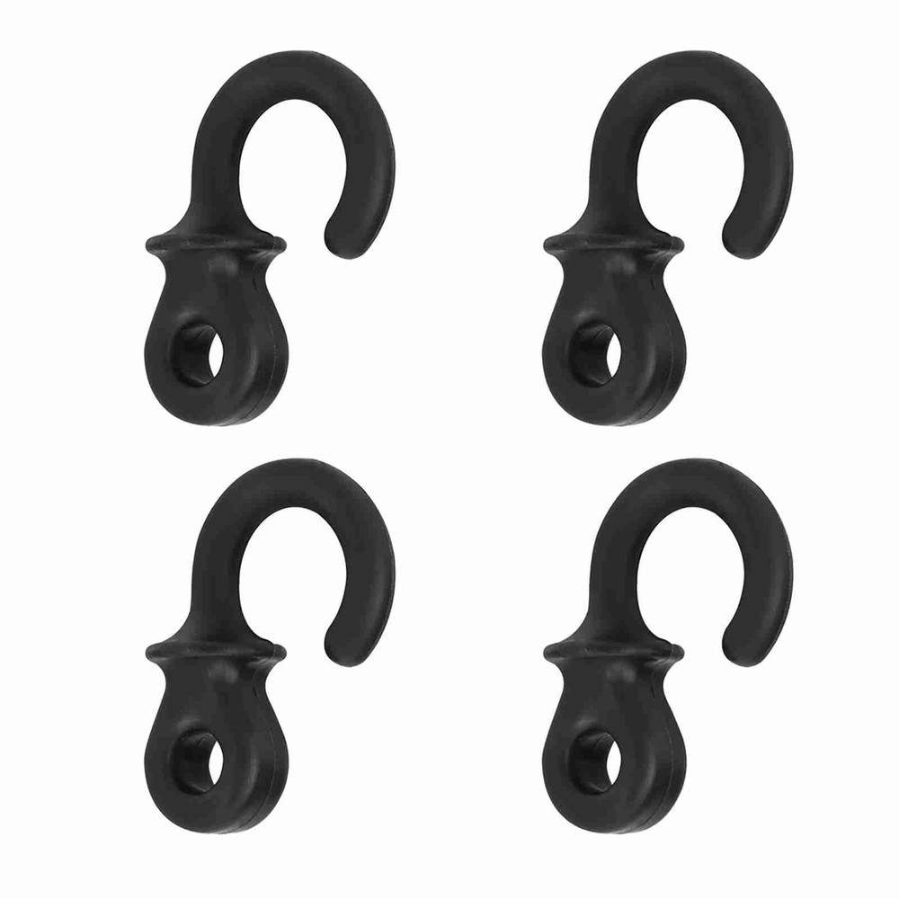 Monkey Tail Silencers, 4Pcs Bow String Bow Vibration Damper for (Black)