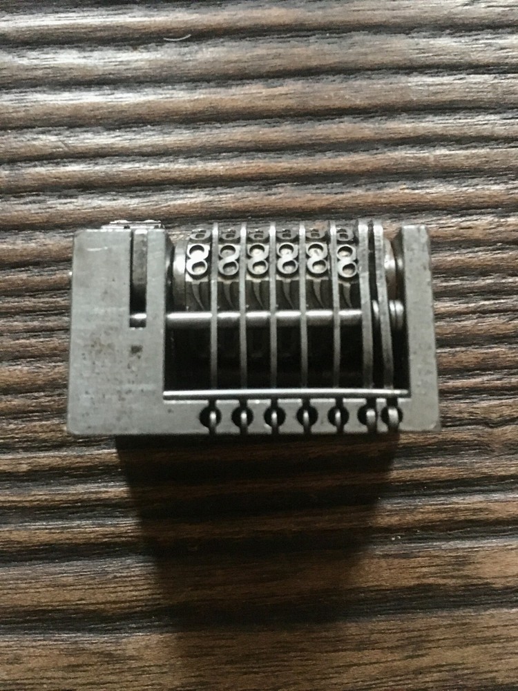 German Letterpress Numbering Machine 6 Digit Roman Forward