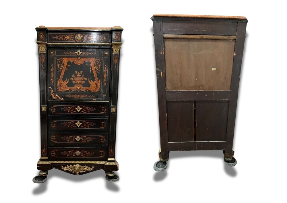 Antique painted Asian Abattant