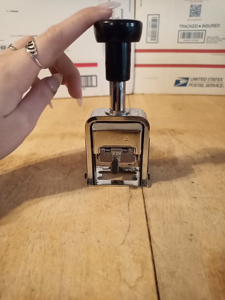Plus Model A 6-wheel 8 Action Automatic Numbering Machine