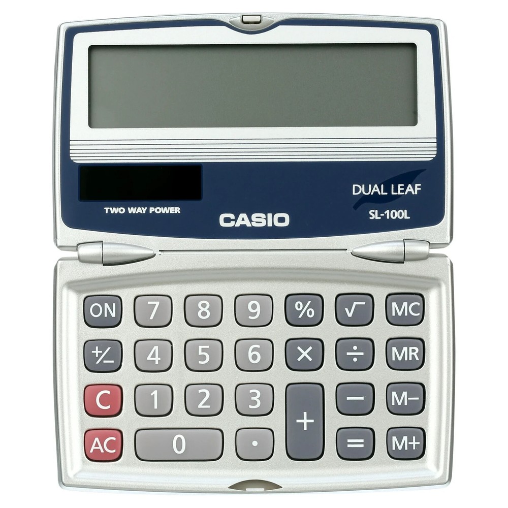 CASIO Standard Function SOLAR CALCULATOR 8-DIGITS Big Display Folding Hard Case