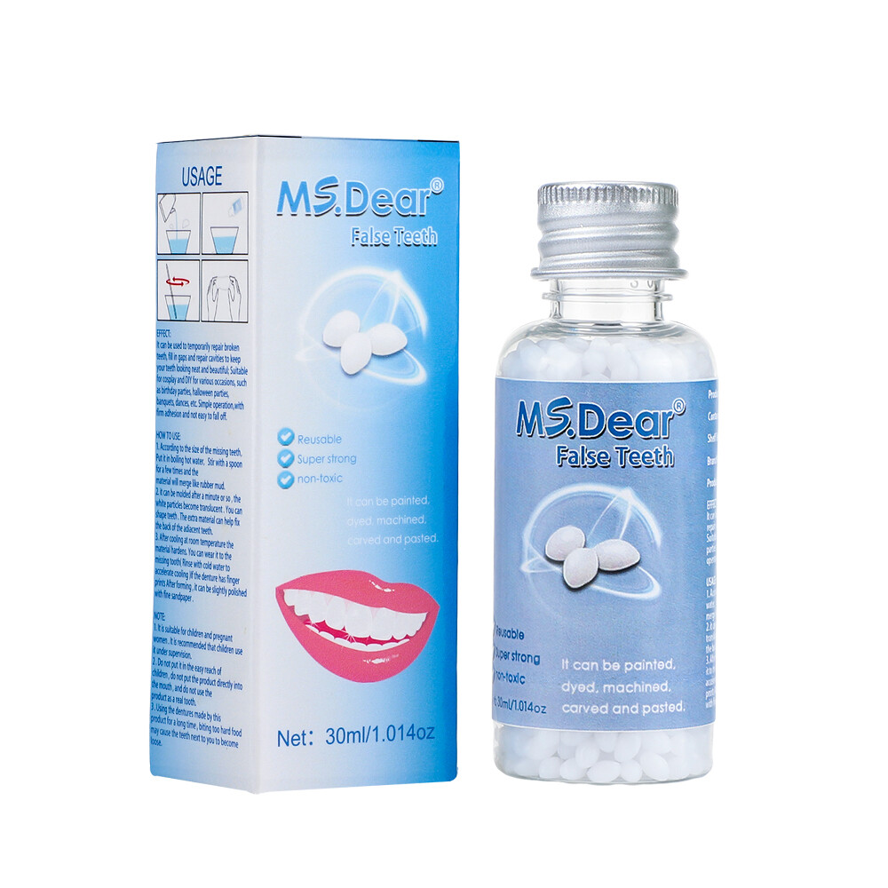 False Teeth Solid Glue Temporary Tooth Repair Moldable Fix Broke Gap Teeth