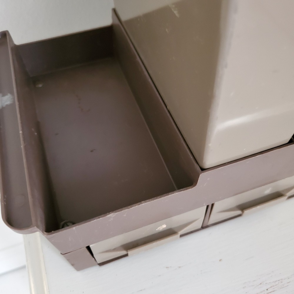 Vintage Akro Mills Gray Plastic Drill Boy Toolbox Caddy