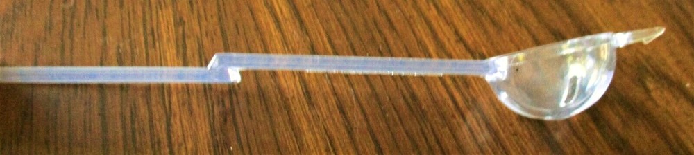 Tupperware Olive Spork #1450 Clear