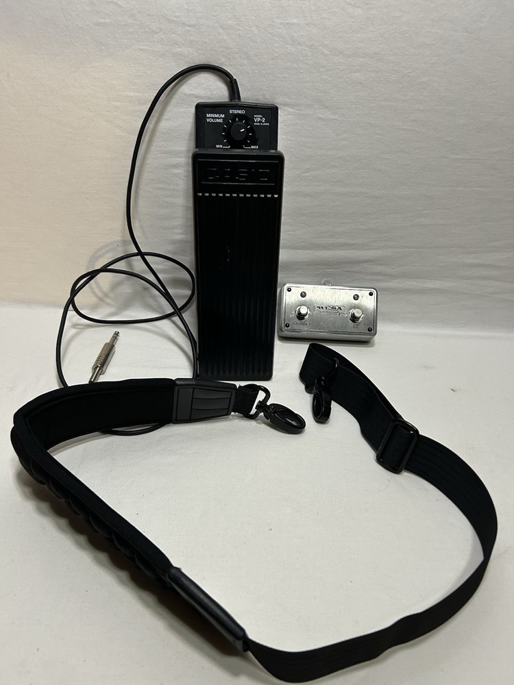 Casio Volume Pedal +Mesa Boogie footswitch and adjustable guitar strap Bundle