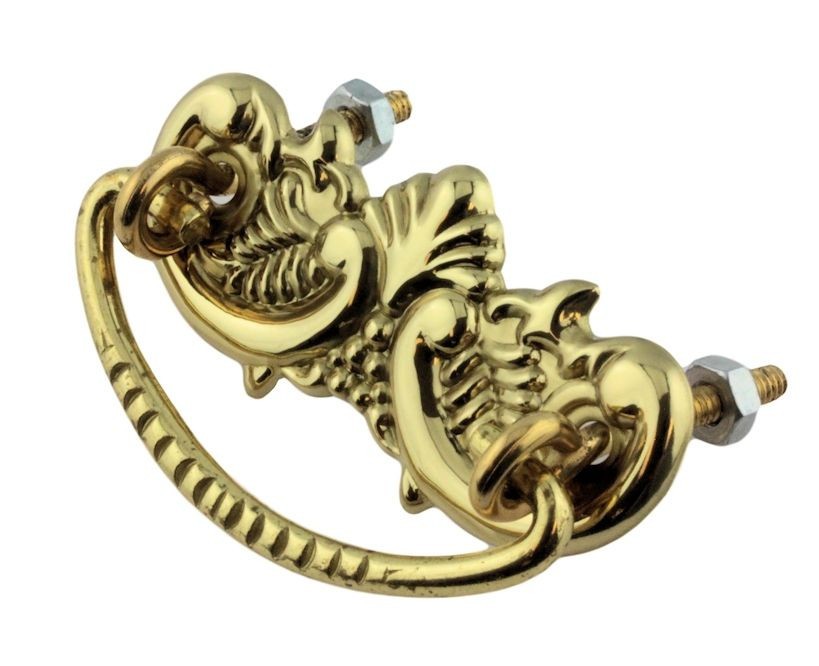 (12 Pack) 2" Small Classic Victorian Bail Pull Solid Polished Brass