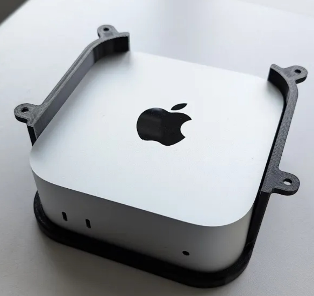 Under Desk Mount for M4 Mac Mini - with optional shelf storage
