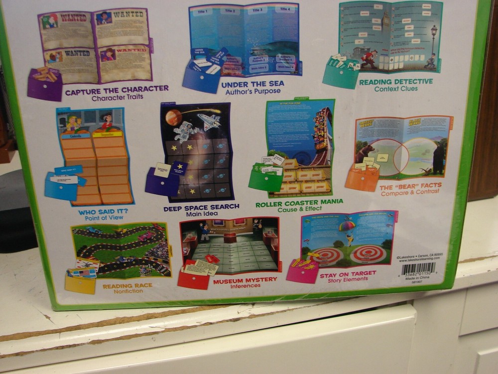 Lakeshore Reading Comprehension Elementary Folder Games- New