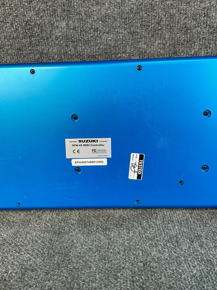 Suzuki SPW-49 USB MIDI Keyboard Controller 49 Key Blue Tested