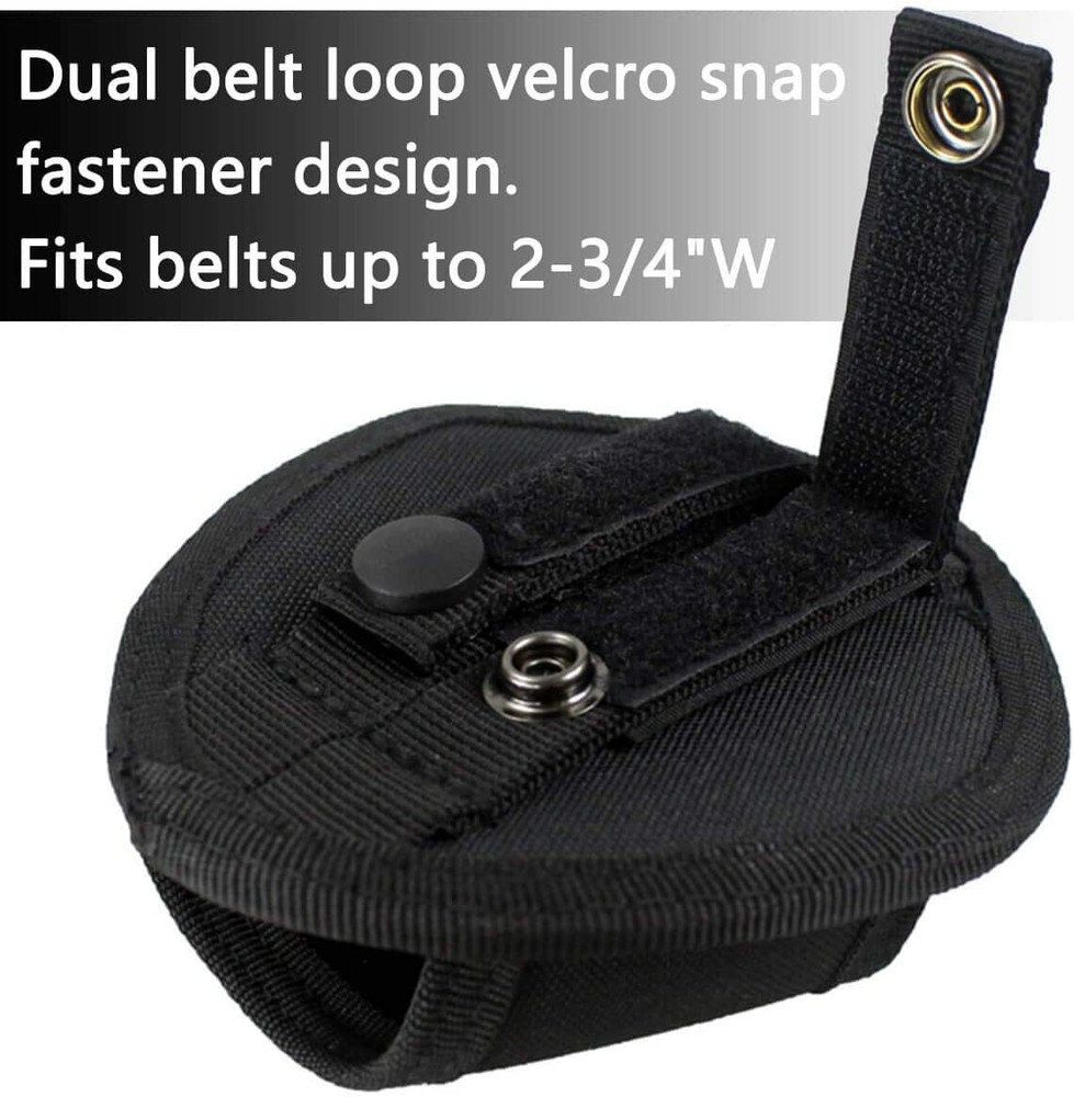 Black Open Top Handcuff Case Quick Release Cuff Holder for Belt Handcuff Holder