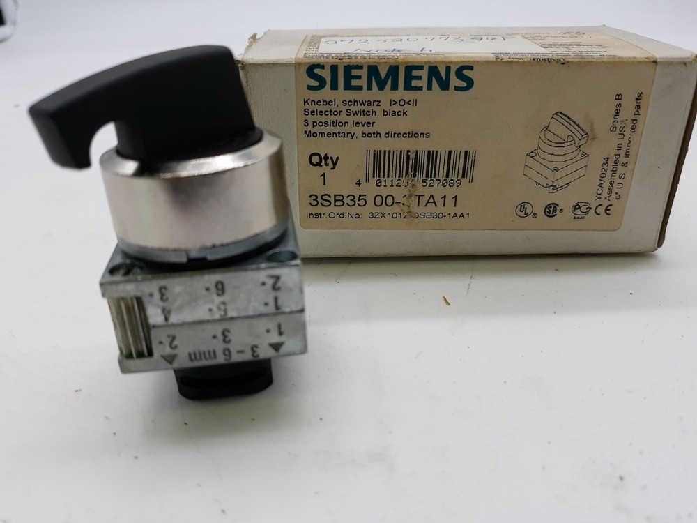 Siemens Selector Switch 3SB35 00-3TA11