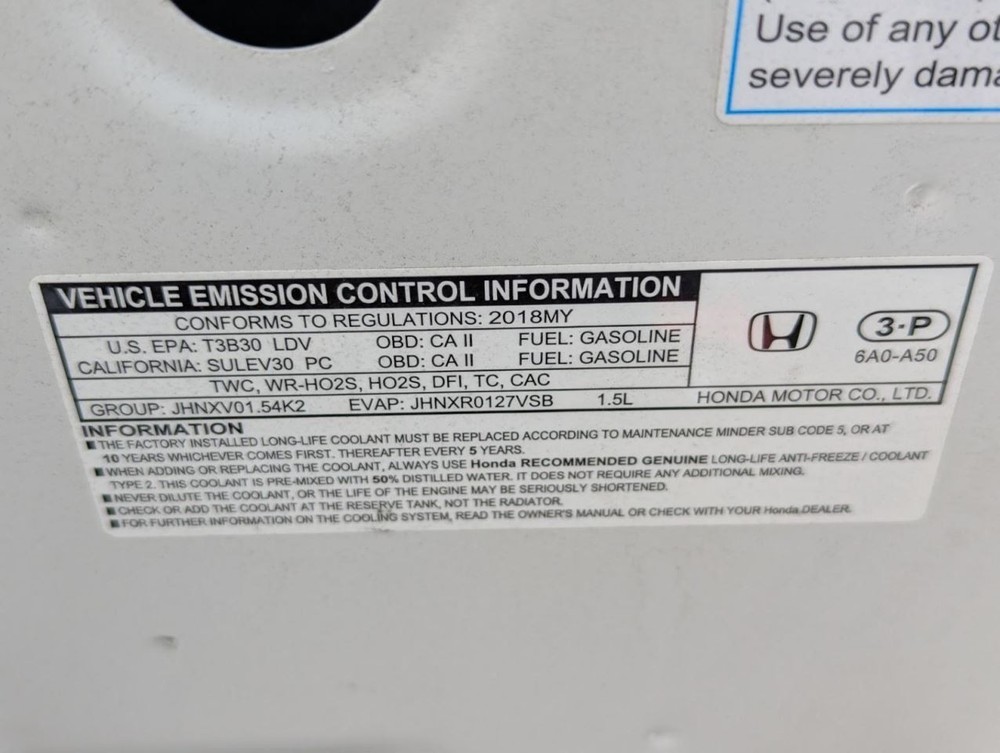 ACCORD 2018 Air Shutter 809588