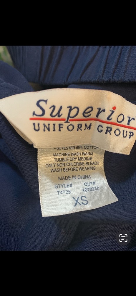 Superior Uniform Group Navy Blue scrub Set