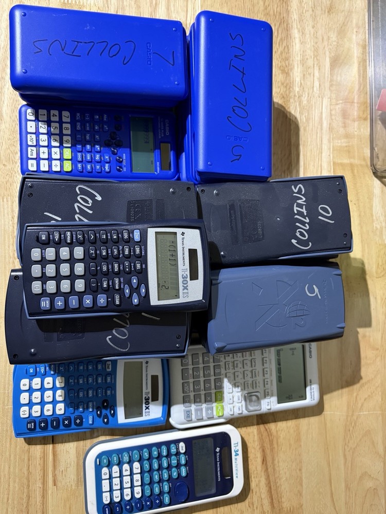 Calculators Mixed Lot Texas Instruments and Casios