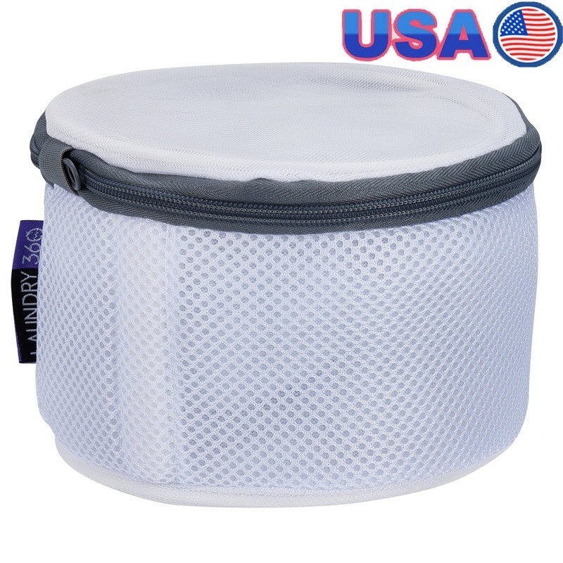 Sanitized Mesh Bra Wash Bag Durable Anti-Microbial Laundry Protector Zip Closure