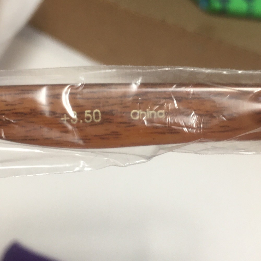 Joy Mangano Purple Reader Glasses Spring Temple Lens +3.50 - 9C