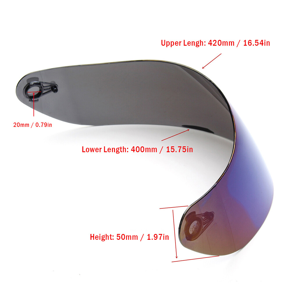 Motorcycle Wind Lens Visor Full Face Replacement for Moto E8H7