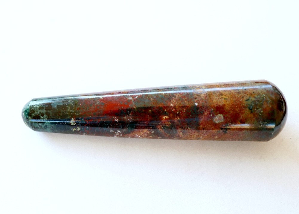 Polished Bloodstone Massage Wand (BLD91)