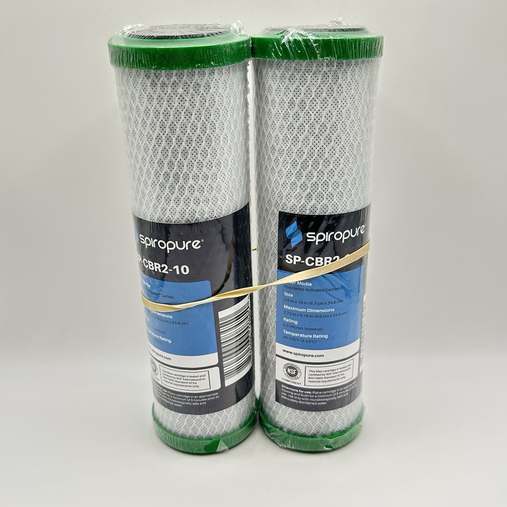 Spiropure CBR2-10 Lead Mercury Reduction Flow Restrictor Carbon Water Filters(2)