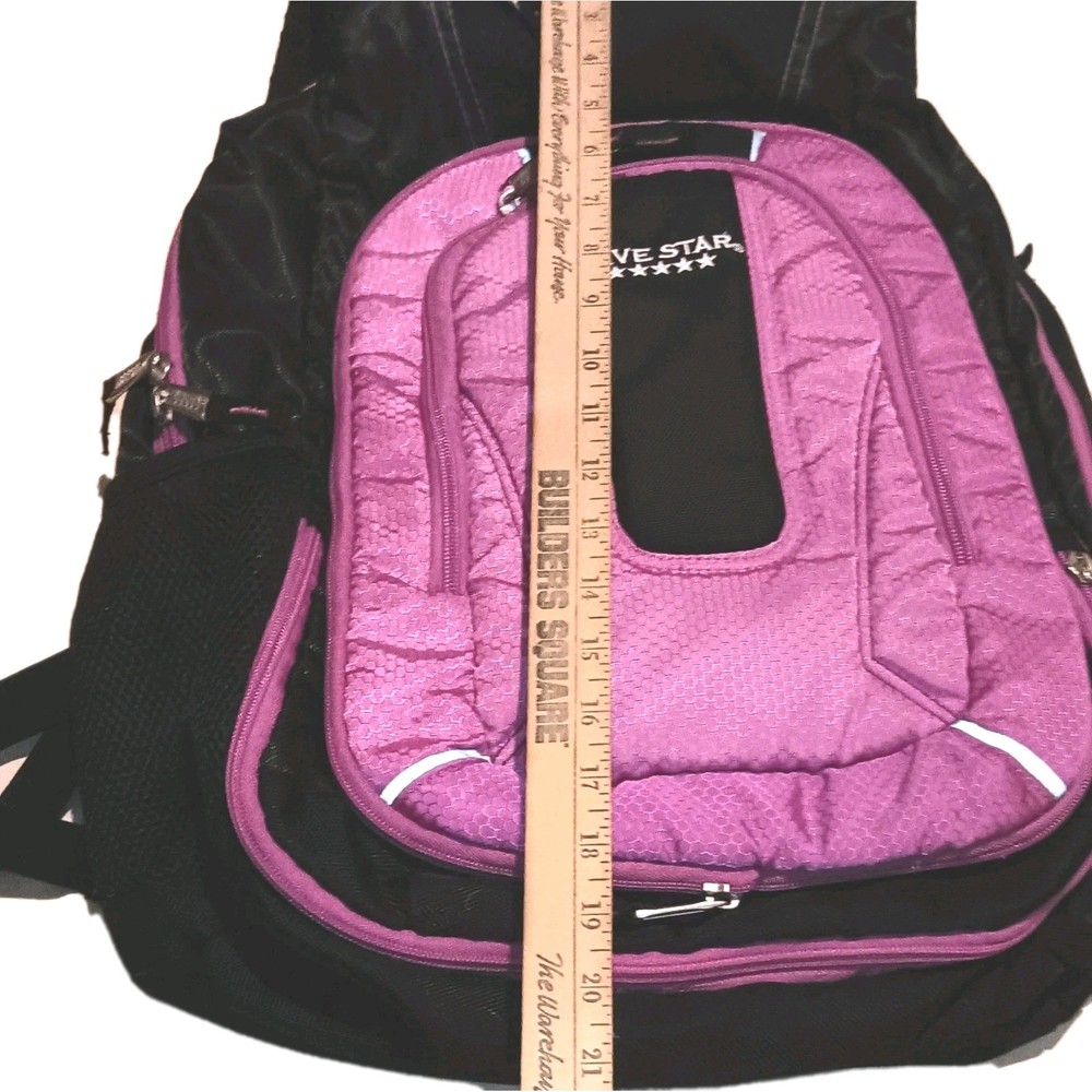 Five-Star Expandable Backpack, Laptop Sleeve Multi-Use Large Backpack Gym EUC