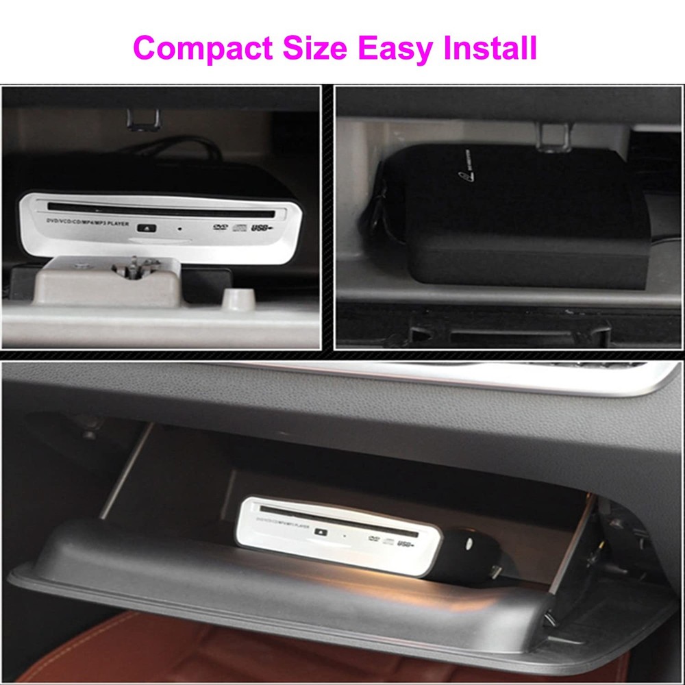 External Car Universal CD Player Machine, Vehicle External USB CD Player for ...