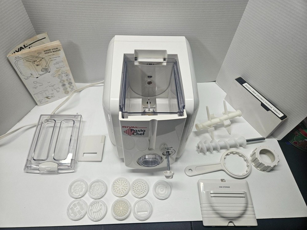 Rival Pasta Chef Pasta Maker PM1000 WORKS Incomplete Missing Shaft