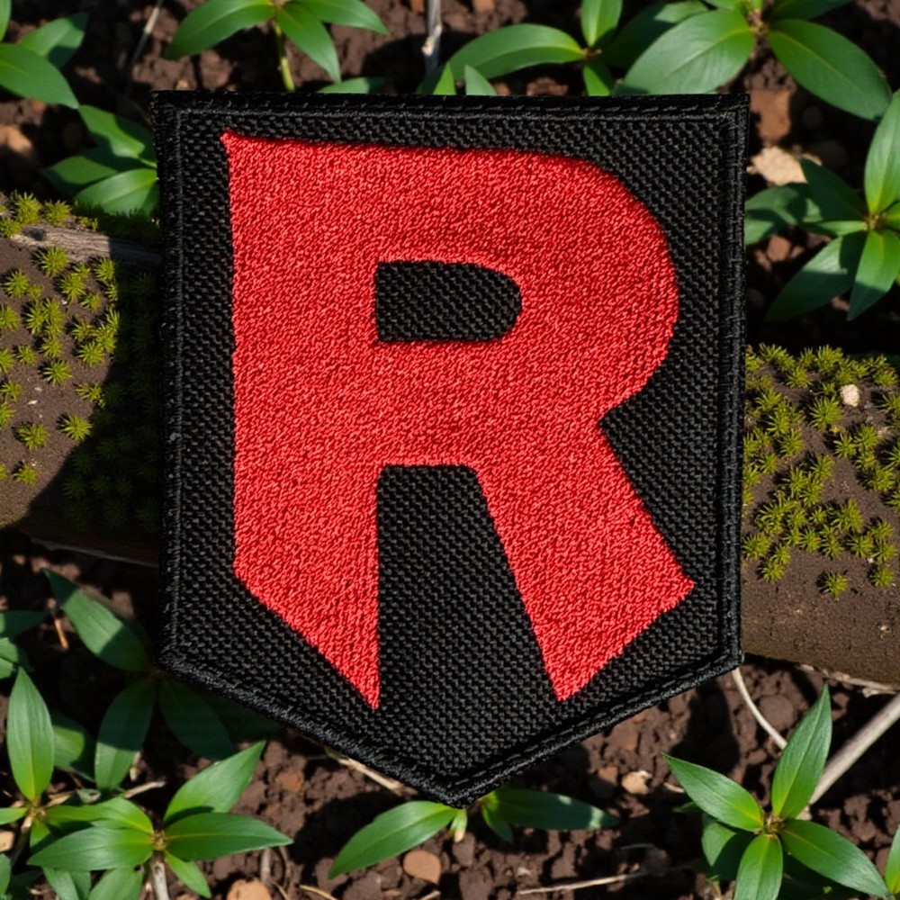 Pokemon Rocket Team Embroidery Patch 4.01" X 3.32"