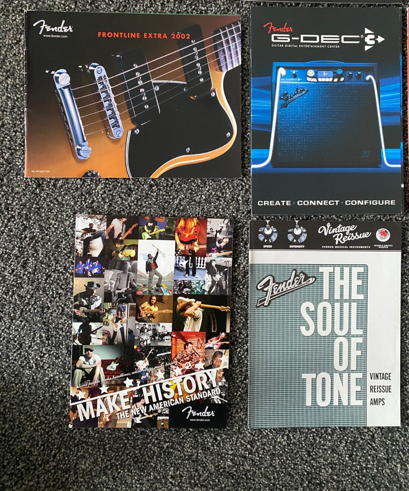 Fender Frontlines + Catalogs 12 pieces-over 4lbs-MINT