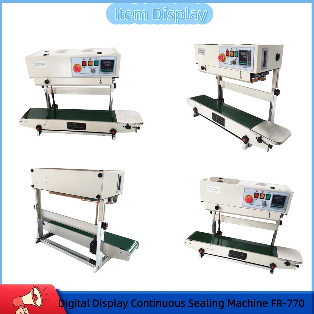 Digital Display Continuous Sealing Machine Film Sealer Packing Packaging