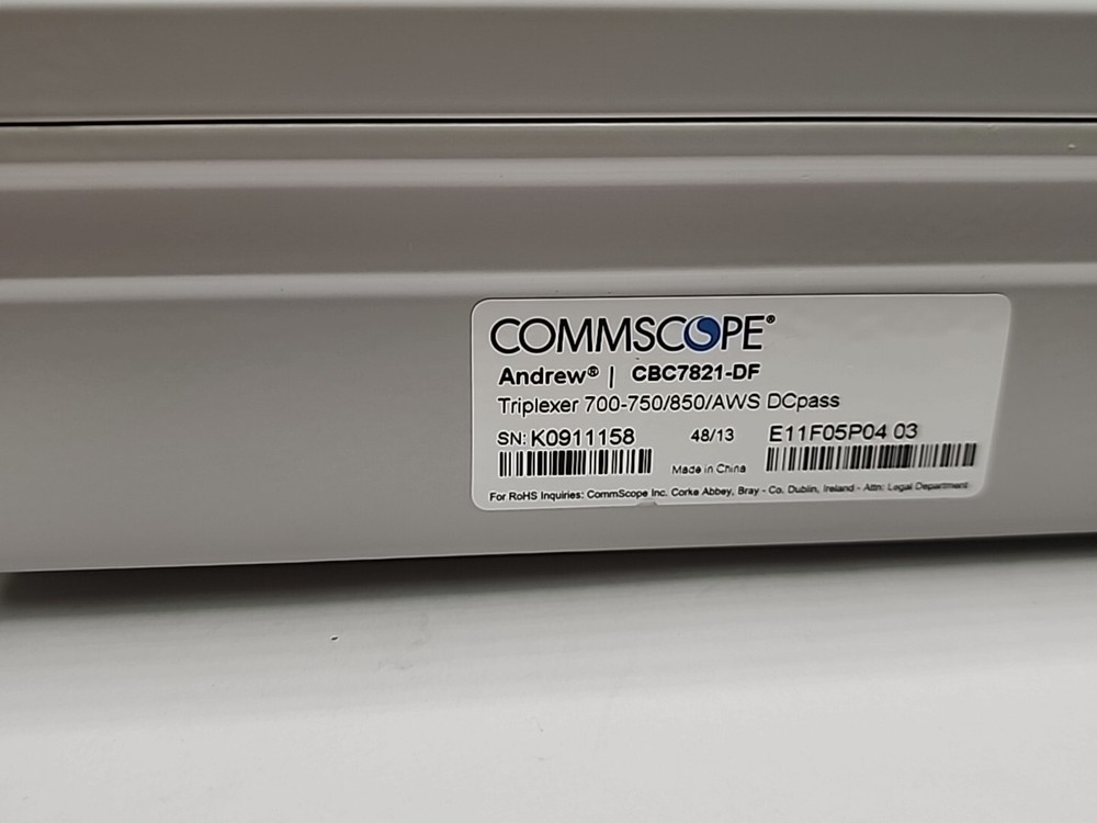 NEW! COMMSCOPE CBC7821-DF TRIPLEXER 700-750/850/AWS DCpass [2WS1]
