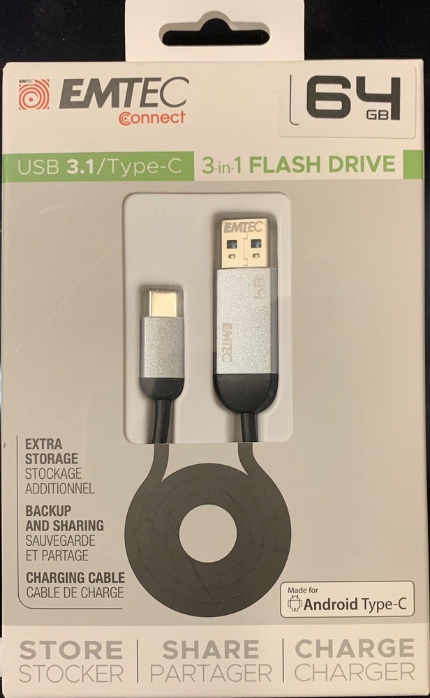 EMTEC USB 3.1/Type-C (ECMMD32GT753C)