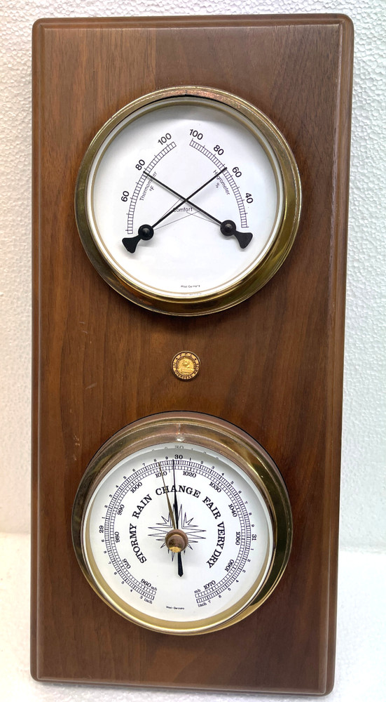 Vintage Jostens Thermometer And Barometer *