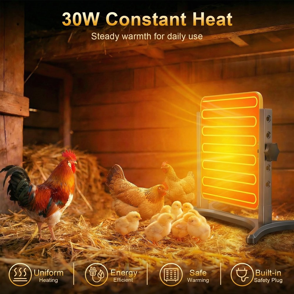 Lobeline Smart Chick Brooder Plate - Energy Efficient Chick Heat Plate with A...
