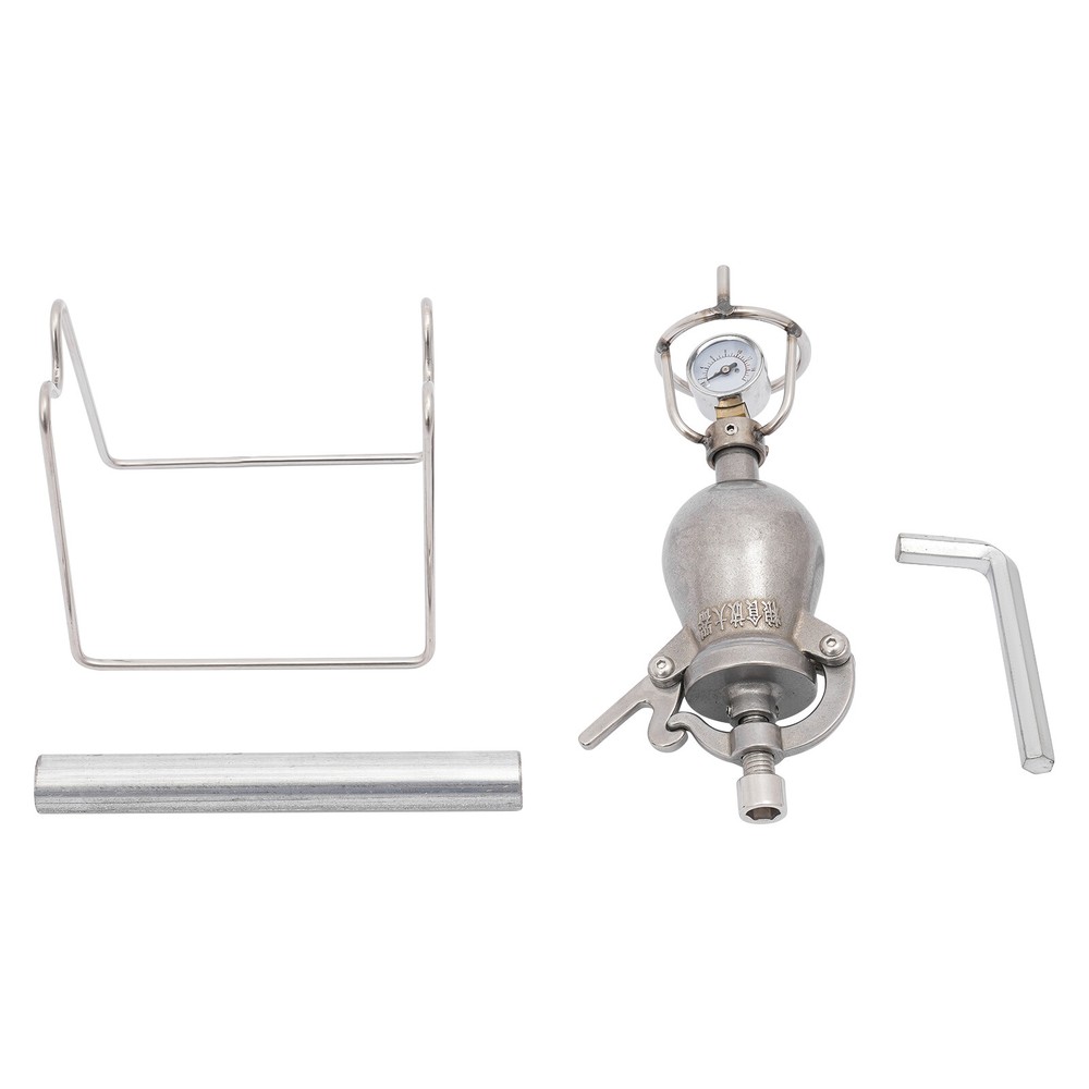 Silver Mini Hand Popcorn Maker Stainless Steel Popcorn Machine Old-Fashioned NEW