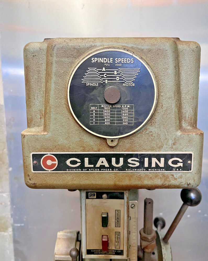 CLAUSING DRILL PRESS 115 VAC 1/2 H.P