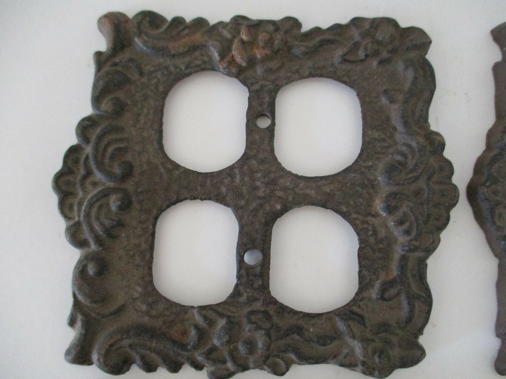 4 Vintage Switch Plate Covers