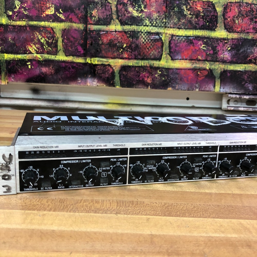 Behringer MDX4400 Multicom Pro Audio Quad Dynamics Processor Tested Works